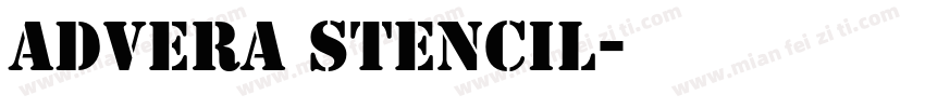 Advera Stencil字体转换